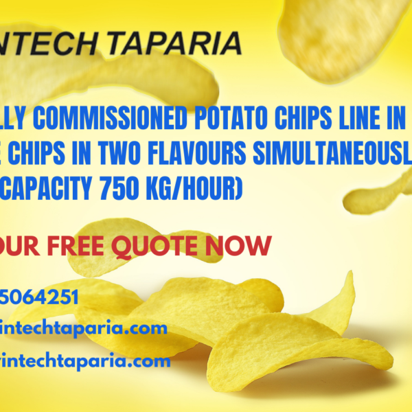 Commissioned Potato Chips Line In Iraq (Capacity 750 KG/Hour)